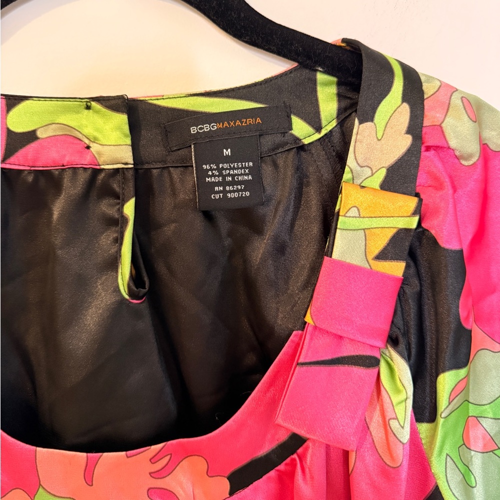 BCBG Maxazria Floral Dress, Size M - Picture 2 of 6